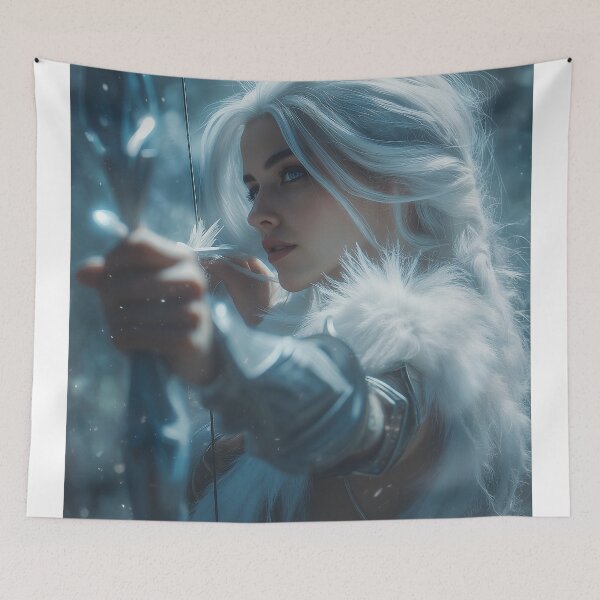 Item preview, The Frostbound Huntress designed and sold by oanaunciuleanu.