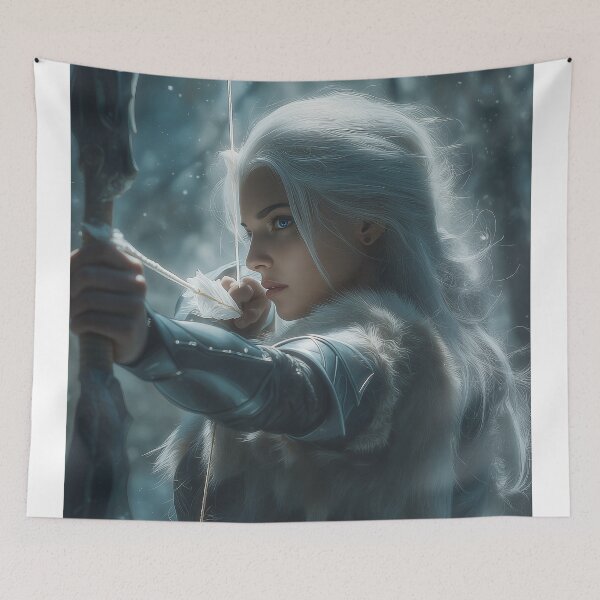 Item preview, The Frostbound Huntress designed and sold by oanaunciuleanu.
