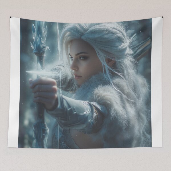 Item preview, The Frostbound Huntress designed and sold by oanaunciuleanu.