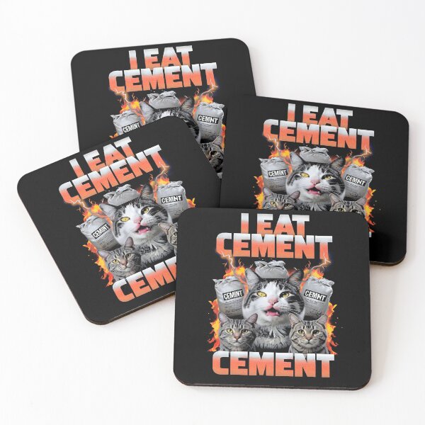 Artikelvorschau, Ich esse Zement Katze Meme Shirt entworfen und verkauft von SassCity.