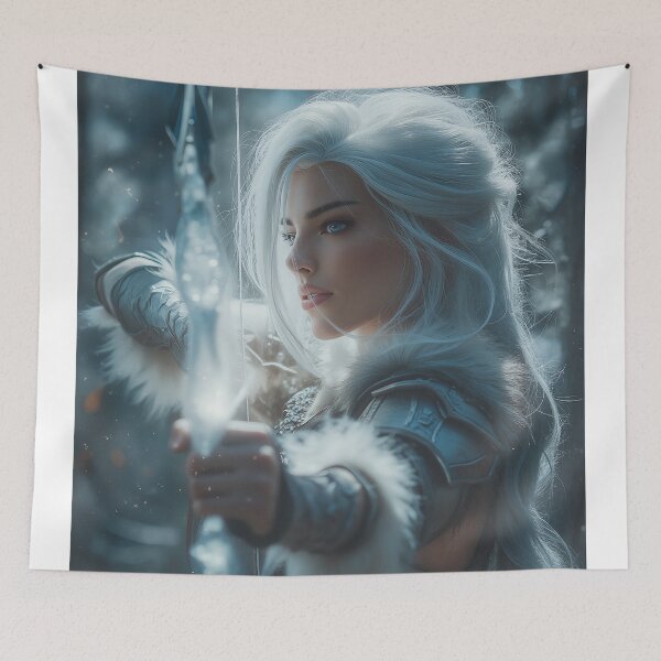 Item preview, The Frostbound Huntress designed and sold by oanaunciuleanu.