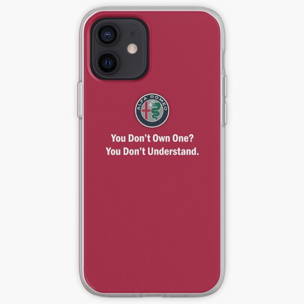 Alfa Romeo - Vous ne possédez pas un? - texte blanc Coque souple iPhone