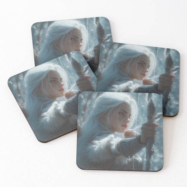 Item preview, The Frostbound Huntress designed and sold by oanaunciuleanu.