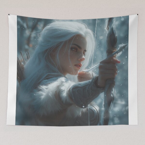 Item preview, The Frostbound Huntress designed and sold by oanaunciuleanu.