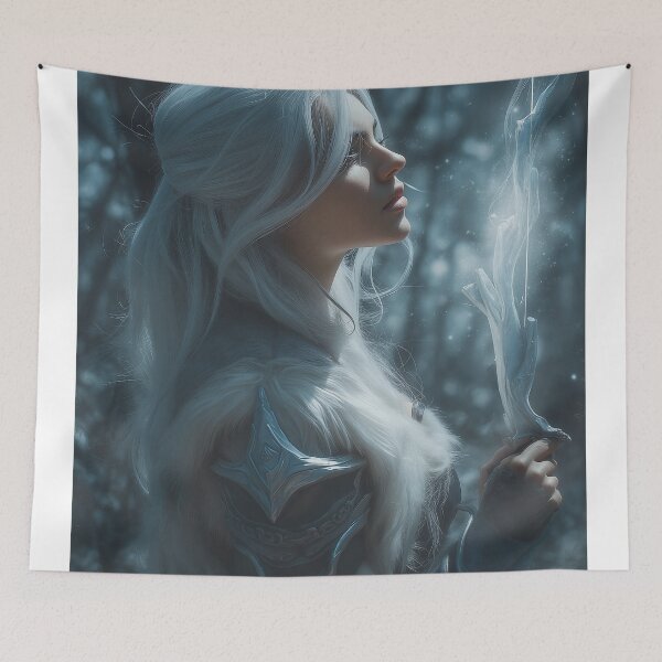 Item preview, The Frostbound Huntress designed and sold by oanaunciuleanu.