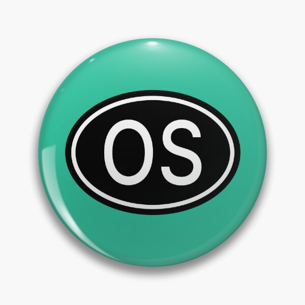 Item preview, OS Initials Monogram Oval White Letters designed and sold by Jeallan Designs.