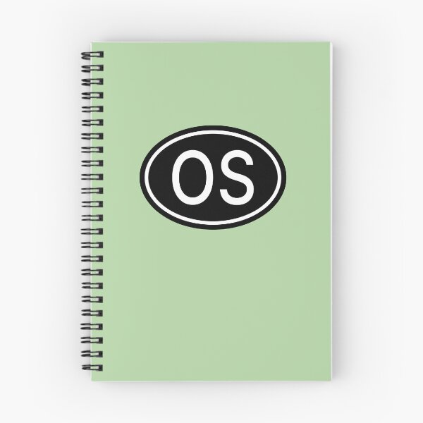 Item preview, OS Initials Monogram Oval White Letters designed and sold by Jeallan Designs.