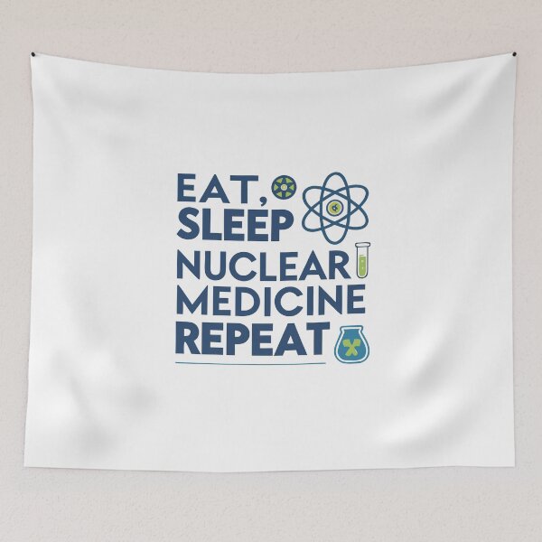 Item preview, Eat Sleep Nuclear Medicine Repeat | Rad Tech Quote Design designed and sold by VividOrganica.
