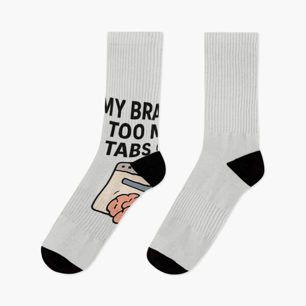 Item preview, My Brain Has Too Many Tabs Open | Funny Overthinking & Multitasking Humor Shirt designed and sold by Long Family Gifts.