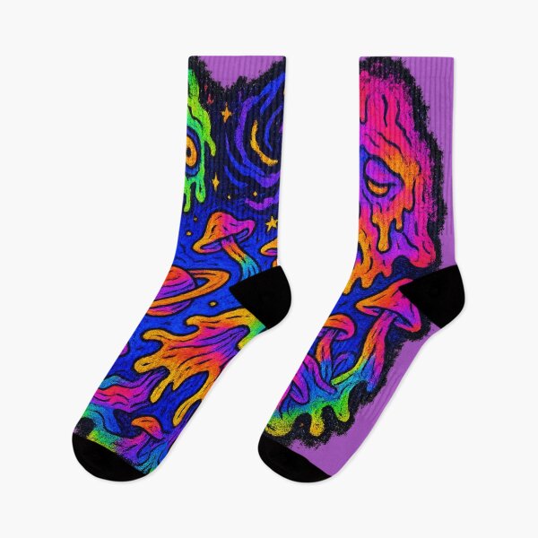 Item preview, Psychedelic Mushroom Mind Melt – Acid Trip T-Shirt Design designed and sold by getpressedshirt.