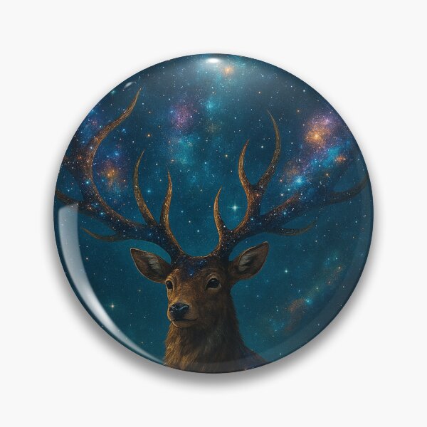 Item preview, Deer with Antlers Made of Galaxies designed and sold by MindprintStudio.