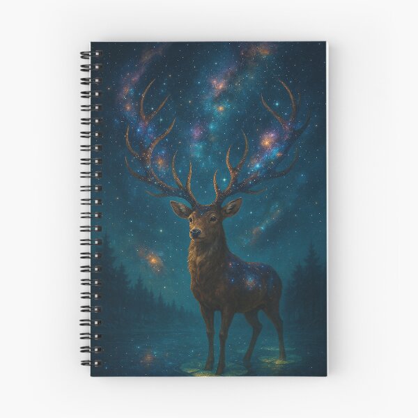 Item preview, Ciervo con astas hechas de galaxias designed and sold by MindprintStudio.