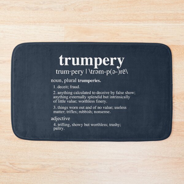 Item preview, Trumpery Definition (white/navy blue) designed and sold by Thelittlelord.