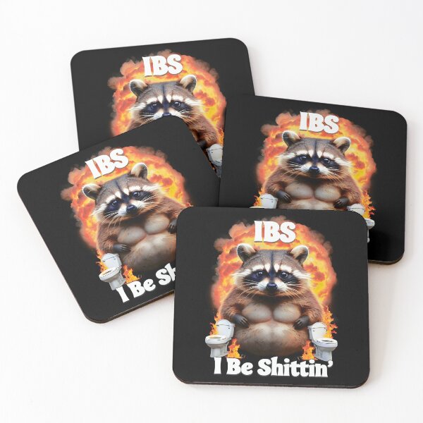 Item preview, IBS I Be Shittin’ Raccoon Shirt designed and sold by SassCity.