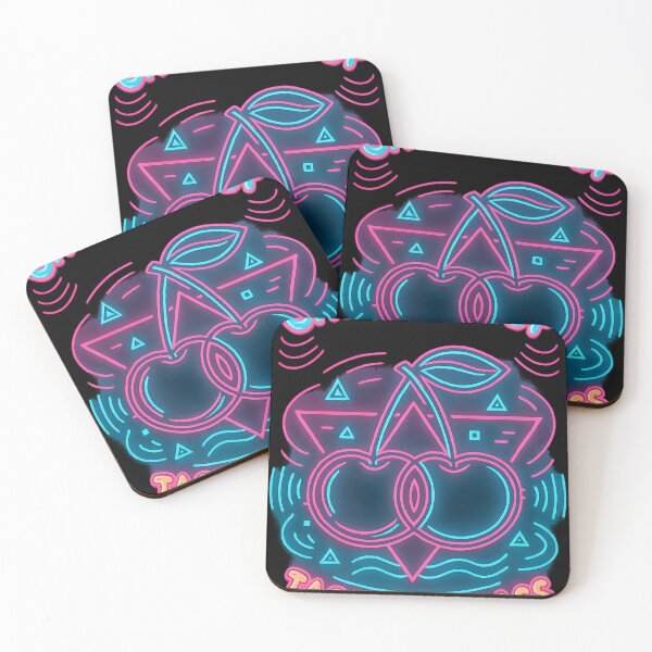 Item preview, Cherry Drop Neon – Party & Festival Vibes designed and sold by Maligra.