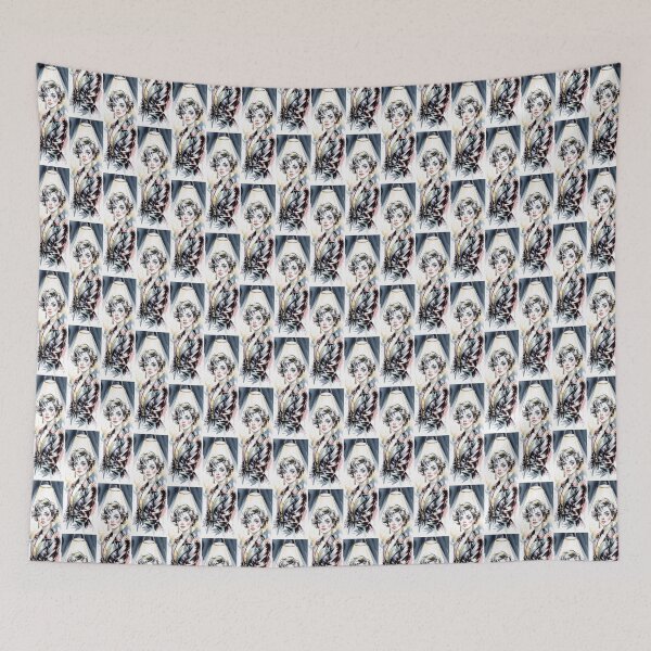 Item preview, Vibrant Clown Woman Portrait By Merch, Limited Edition designed and sold by HERIBERTOMARTHA.