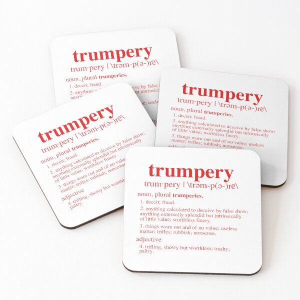 Item preview, Trumpery Definition - anti trump (red) designed and sold by Thelittlelord.