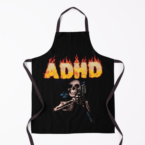 Item preview, Flaming ADHD Skull Shirt designed and sold by SassCity.