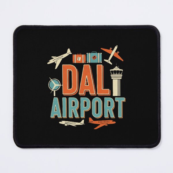 Item preview, "DAL AIRPORT" - Vintage Travel Sticker Design designed and sold by DMNindustries.