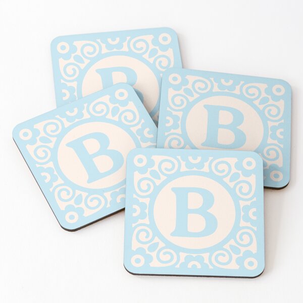 Item preview, LETTER BLOCK AQUA - B designed and sold by purplepixel.