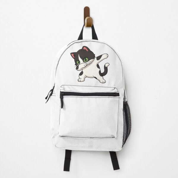 Item preview, Kawaii Dab Cat – Cute Black and White Anime Kitty designed and sold by cybersilverhand.
