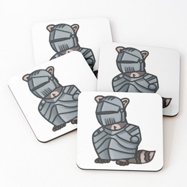 Item preview, Raccoon in knight armor 2 designed and sold by keeksrr.