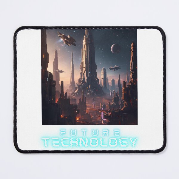 Item preview, Futuristic Neon Space Cityscape designed and sold by Eren47.