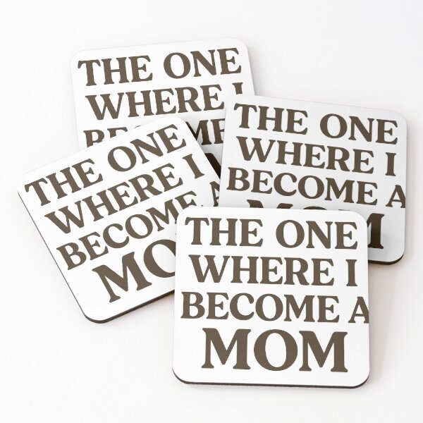 Item preview, The One Where I Become a Mom Funny Pregnancy Announcement designed and sold by Meandmyshop.
