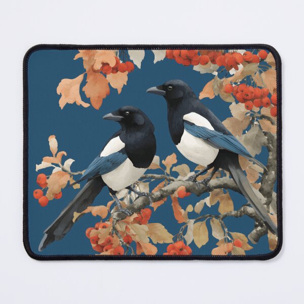 Item preview, Magpies in Rowan Tree - Autumn & Halloween Series designed and sold by Mission Ready.