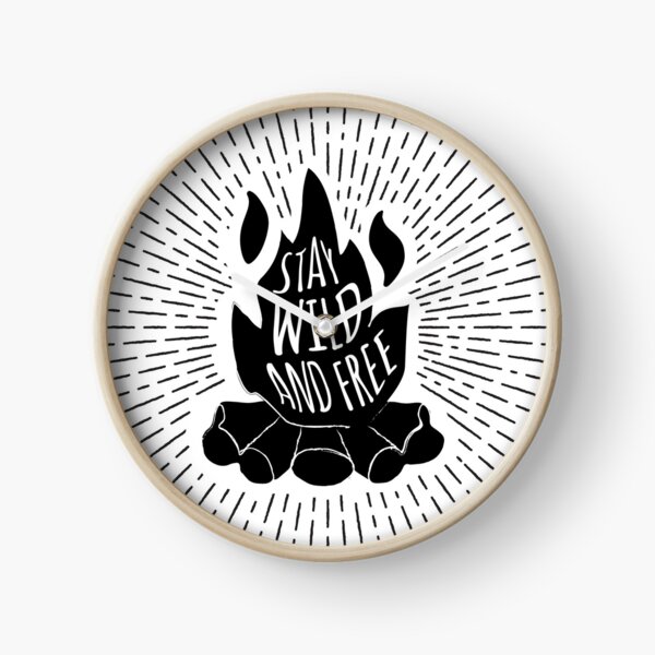 Item preview, Stay Wild and Free Campfire Lettering designed and sold by dk80.