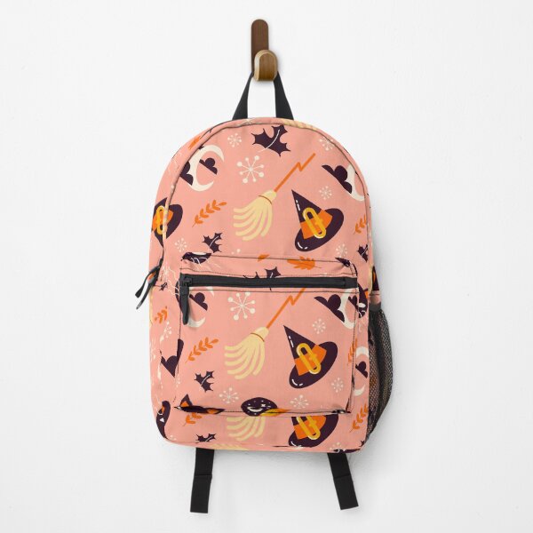 Item preview, Peach Halloween Pattern with Cats & Moons designed and sold by NicolaZhukov.