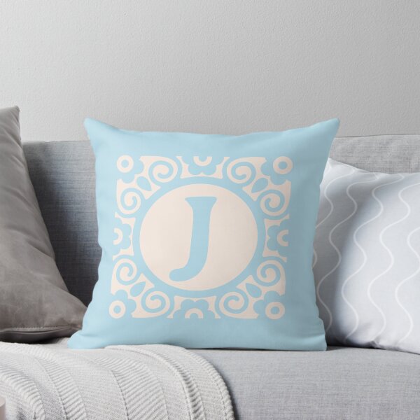 Item preview, LETTER BLOCK AQUA - J designed and sold by purplepixel.