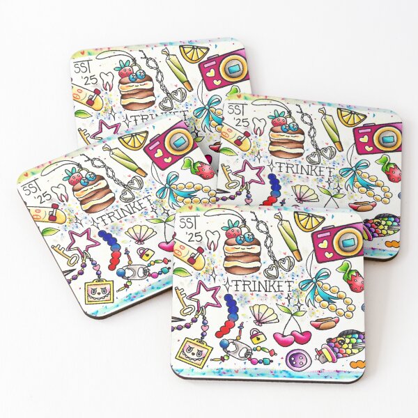 Item preview, Trinket tattoo flash sheet  designed and sold by Sillysoybeantattoos.