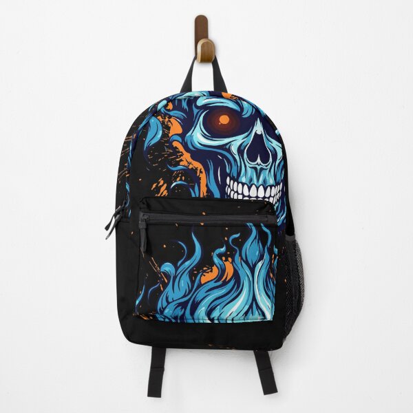 Artikelvorschau, Inferno Skull Head – Neon Fire Horror Design entworfen und verkauft von WitchyWhisper.