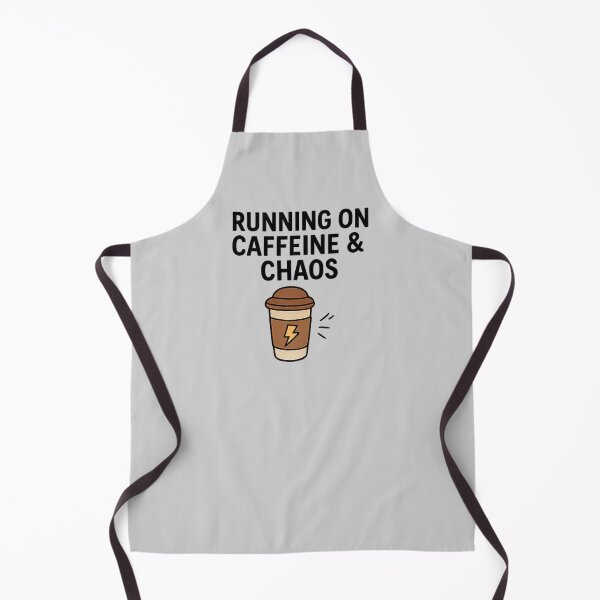 Item preview, Running on Caffeine and Chaos | Funny Coffee & Exhausted Life Humor Shirt designed and sold by Long Family Gifts.