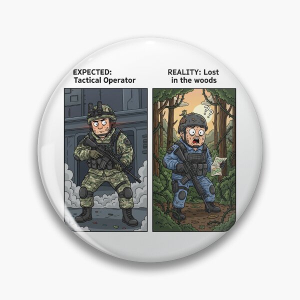 Item preview, Expected vs Reality - Airsoft Tactical Operator Meme designed and sold by SupraShore.