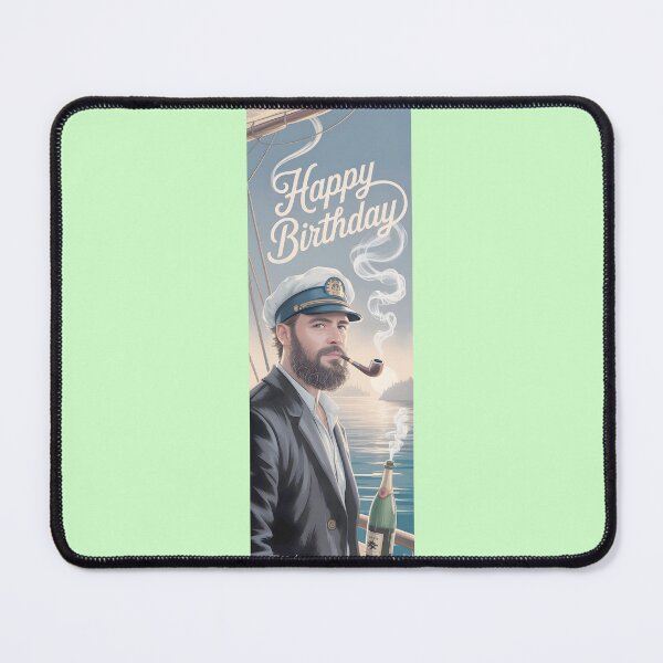 Item preview, Birthday Voyage: Captain'S Smokescreen Celebration By Merch, Limited Edition designed and sold by JERICHOALBERT2.