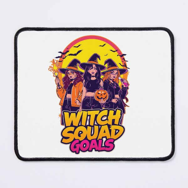 Item preview, Witch Squad Goals – Funny Halloween Witches Retro Neon T-Shirt & Sticker designed and sold by ZYNORAworld.