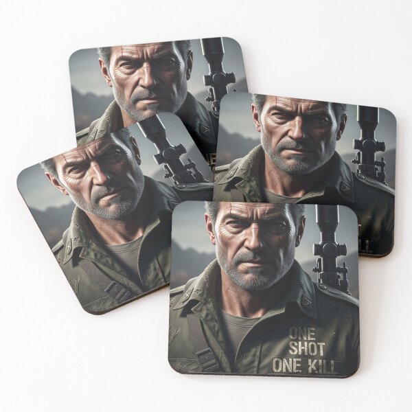 Item preview, One Shot One Kill - Veteran Sniper Portrait designed and sold by SupraShore.