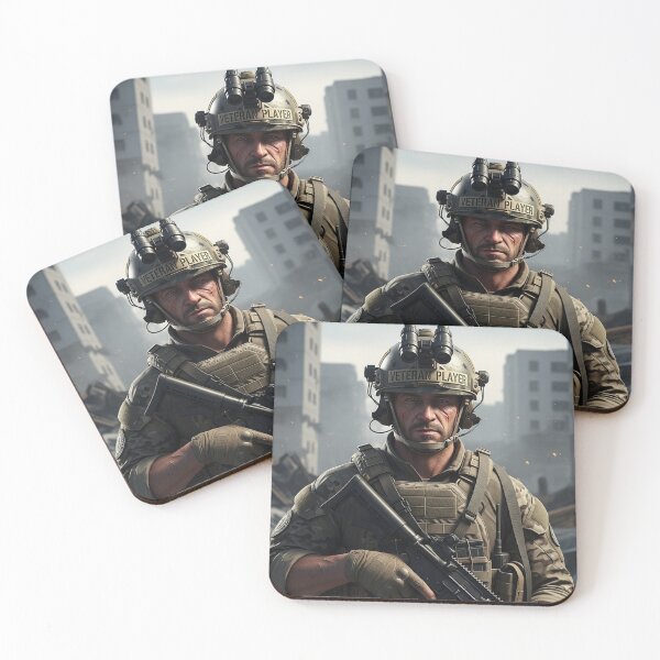 Item preview, Veteran Player - Tactical Operator Portrait Art designed and sold by SupraShore.