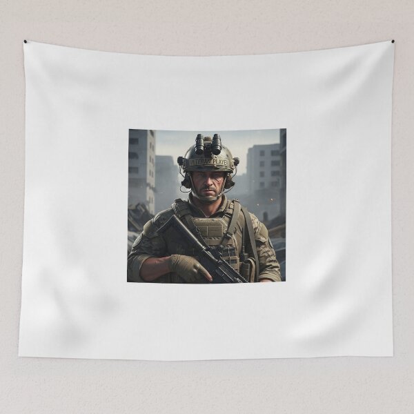 Item preview, Veteran Player - Tactical Operator Portrait Art designed and sold by SupraShore.