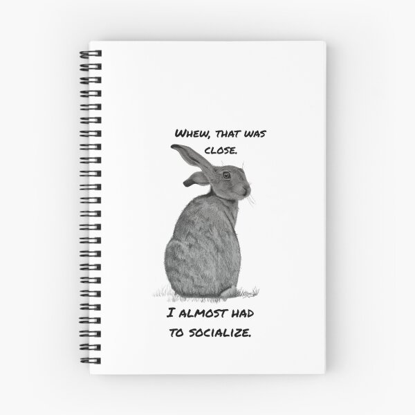 Item preview, Introverted rabbit designed and sold by OnaleeNicklinArt.