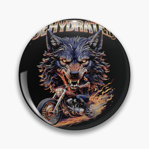 Item preview, Dehydrated Wolf Biker Shirt designed and sold by SassCity.