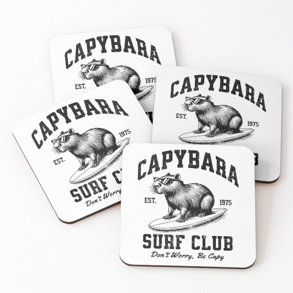 Item preview, Vintage Capybara Surf Club Don’t Worry Be Capy designed and sold by EthosWear.