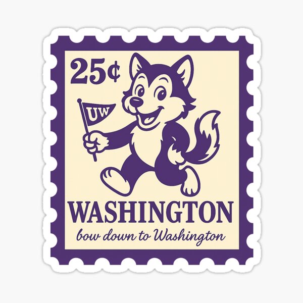 UW Dawg Stamp Sticker