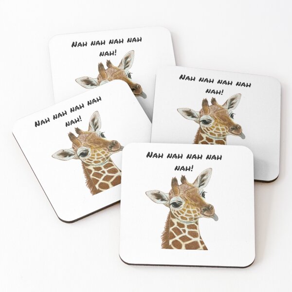 Artikelvorschau, Süße, freche Giraffe mit heraushängender Zunge entworfen und verkauft von OnaleeNicklinArt.