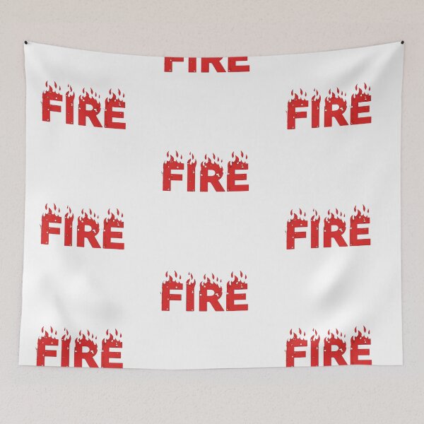 Item preview, FIRE – Red Flame Typography designed and sold by drchzak.