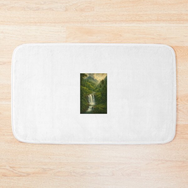 Item preview, Sri Lankan Tropical Waterfall – Jungle Paradise Art designed and sold by Ceylon Luxe Collections.