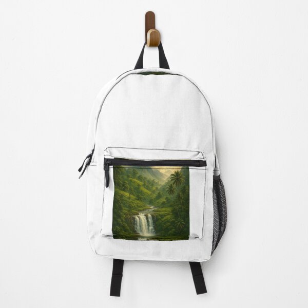 Item preview, Sri Lankan Tropical Waterfall – Jungle Paradise Art designed and sold by Ceylon Luxe Collections.