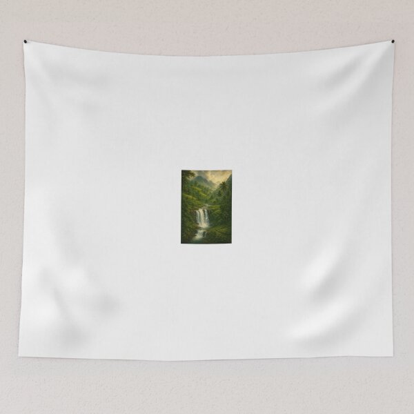 Item preview, Sri Lankan Tropical Waterfall – Jungle Paradise Art designed and sold by Ceylon Luxe Collections.